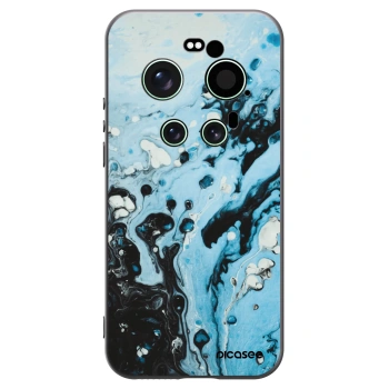 Picasee silikonový černý obal pro Xiaomi 17 Ultra - Organic blue