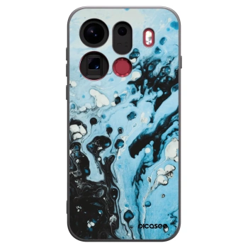 Picasee silikonový černý obal pro OPPO Find X9 Pro - Organic blue