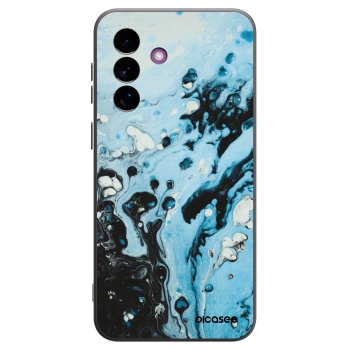 Picasee silikonový černý obal pro Samsung Galaxy A37 - Organic blue