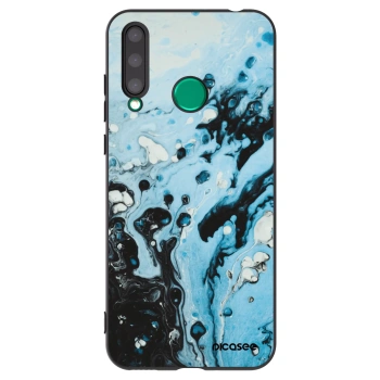 Picasee silikonový černý obal pro Honor 20 Lite - Organic blue