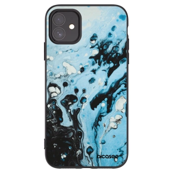 Picasee silikonový černý obal pro Apple iPhone 11 - Organic blue
