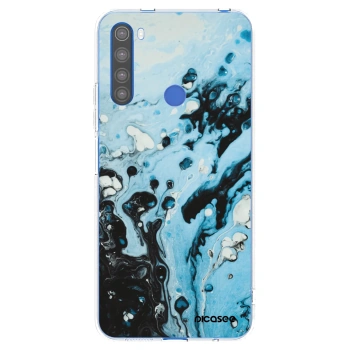 Picasee silikonový průhledný obal pro Xiaomi Redmi Note 8T - Organic blue