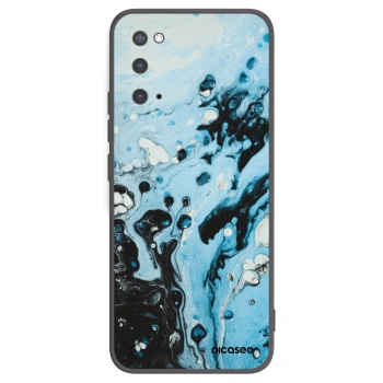Picasee silikonový černý obal pro Samsung Galaxy S20 G980F - Organic blue