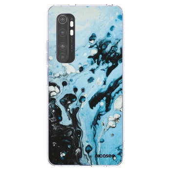 Picasee silikonový průhledný obal pro Xiaomi Mi Note 10 Lite - Organic blue