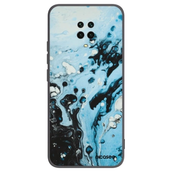 Picasee silikonový černý obal pro Xiaomi Redmi Note 9S - Organic blue