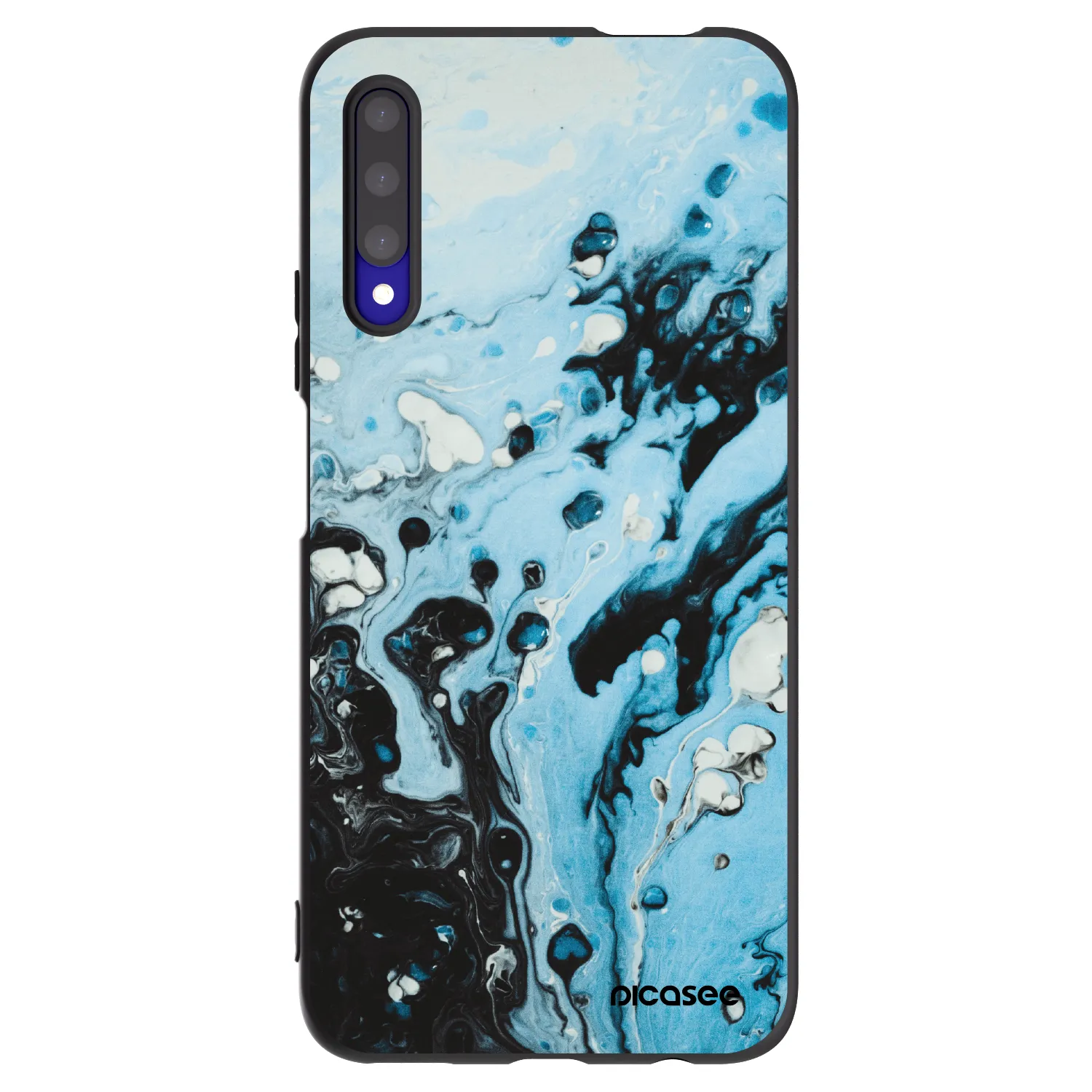 Picasee silikonový černý obal pro Honor 9X Pro - Organic blue