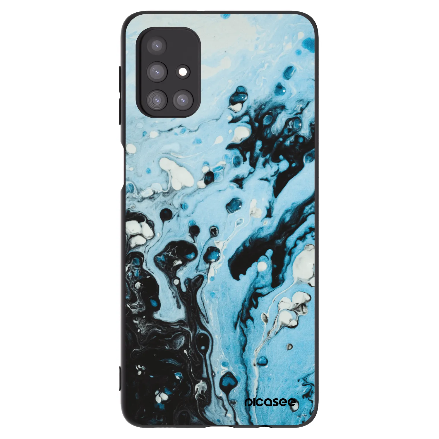 Picasee silikonový černý obal pro Samsung Galaxy M31s - Organic blue
