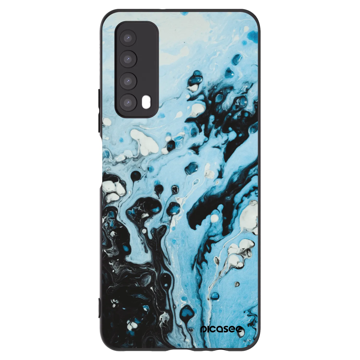 Picasee silikonový černý obal pro Huawei P Smart 2021 - Organic blue