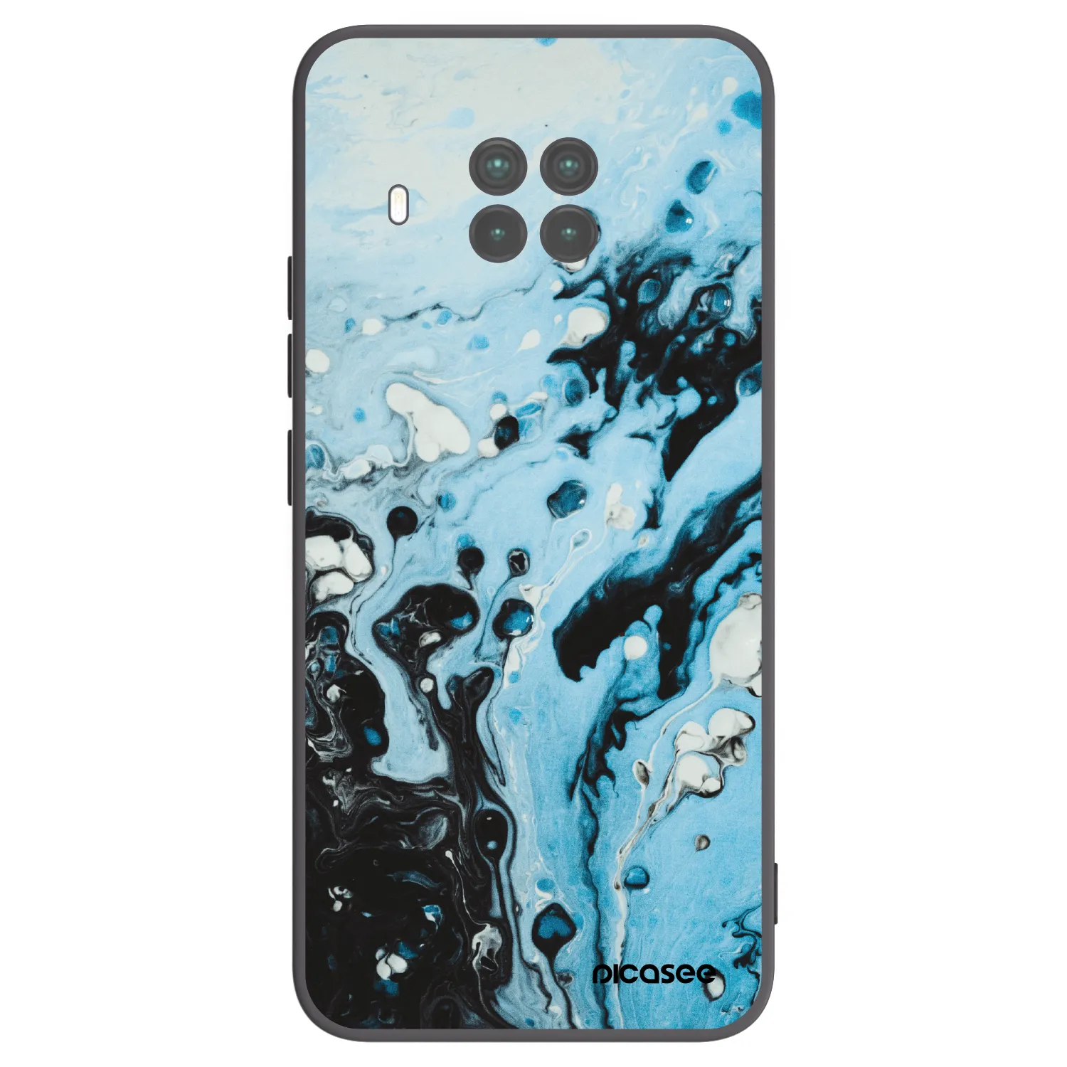 Picasee silikonový černý obal pro Xiaomi Mi 10T Lite - Organic blue