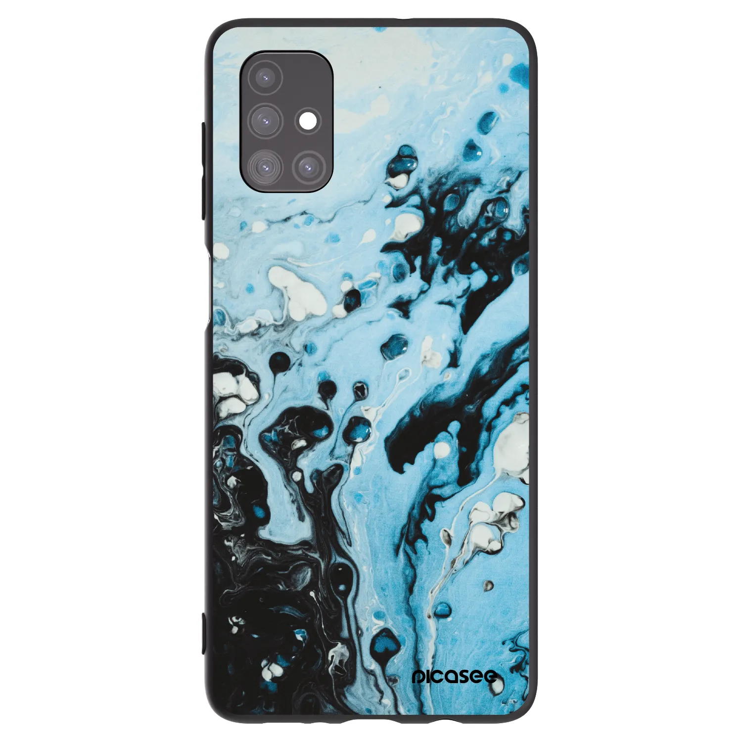 Picasee silikonový černý obal pro Samsung Galaxy M51 M515F - Organic blue
