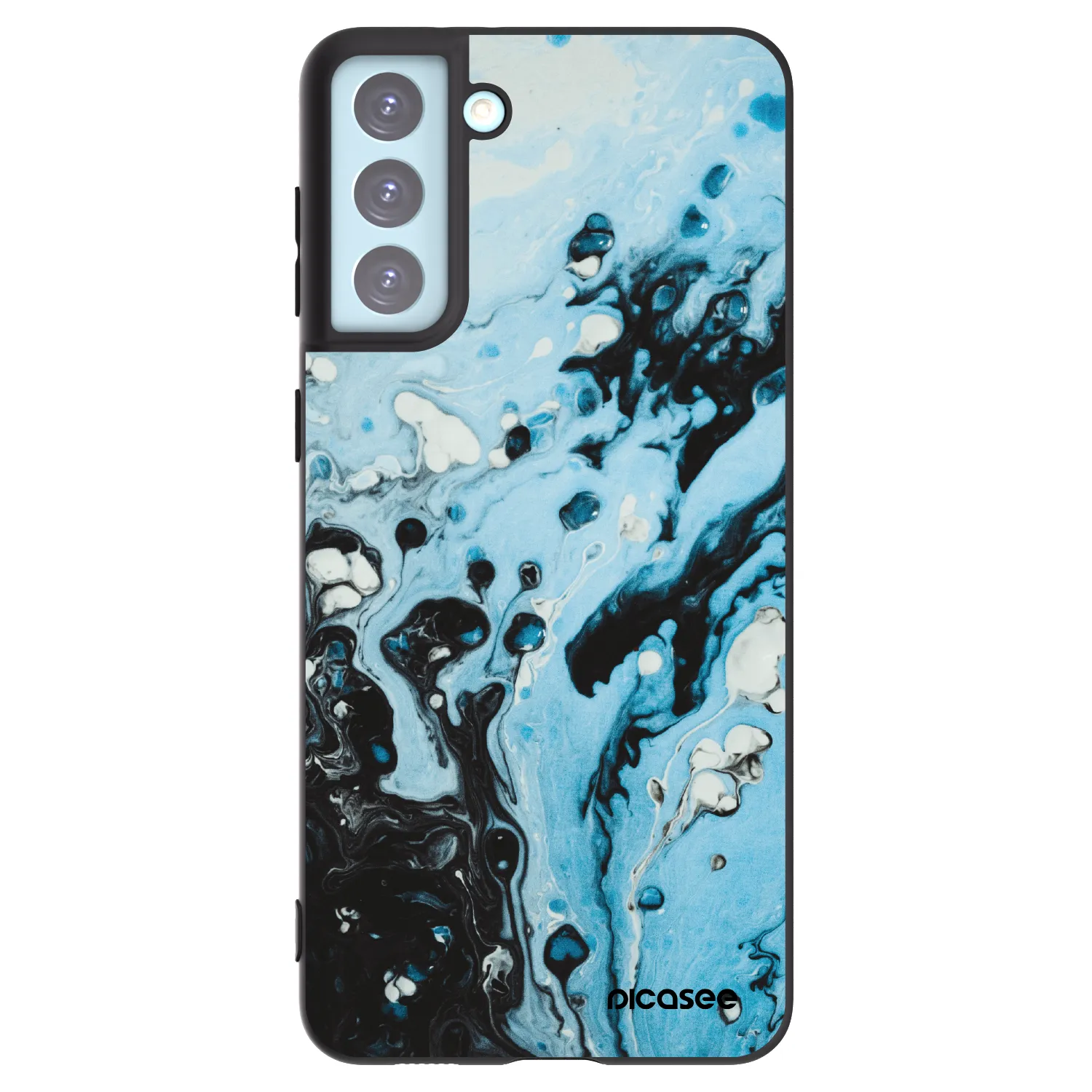 Picasee silikonový černý obal pro Samsung Galaxy S21+ 5G G996F - Organic blue