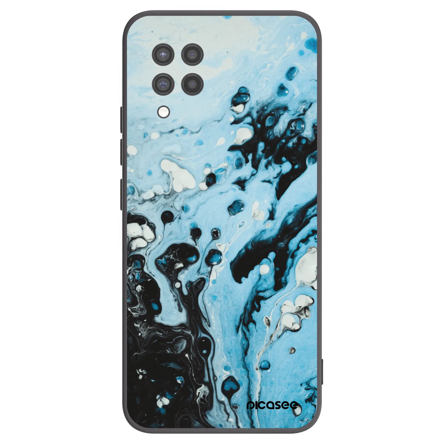 Picasee silikonový černý obal pro Samsung Galaxy A42 A426B - Organic blue
