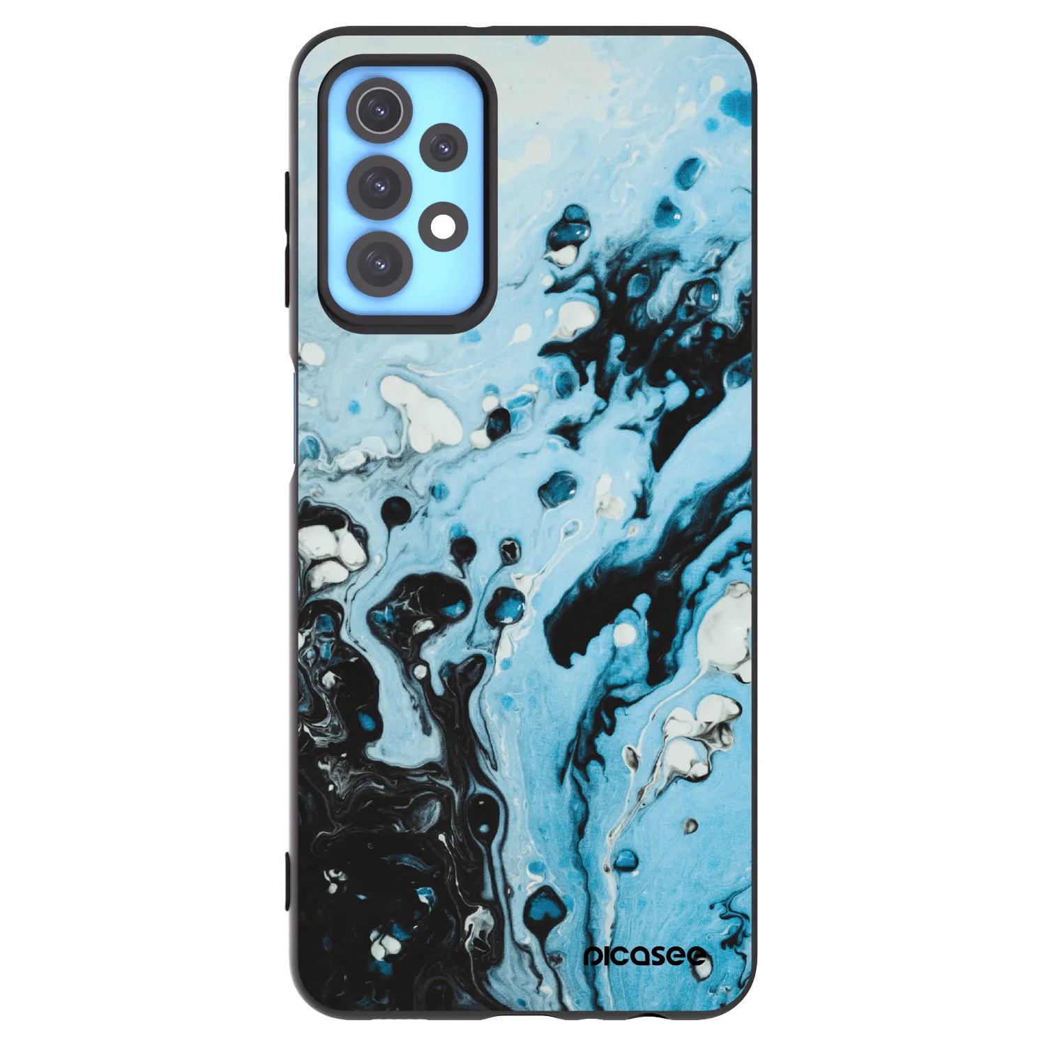 Picasee silikonový černý obal pro Samsung Galaxy A32 4G SM-A325F - Organic blue