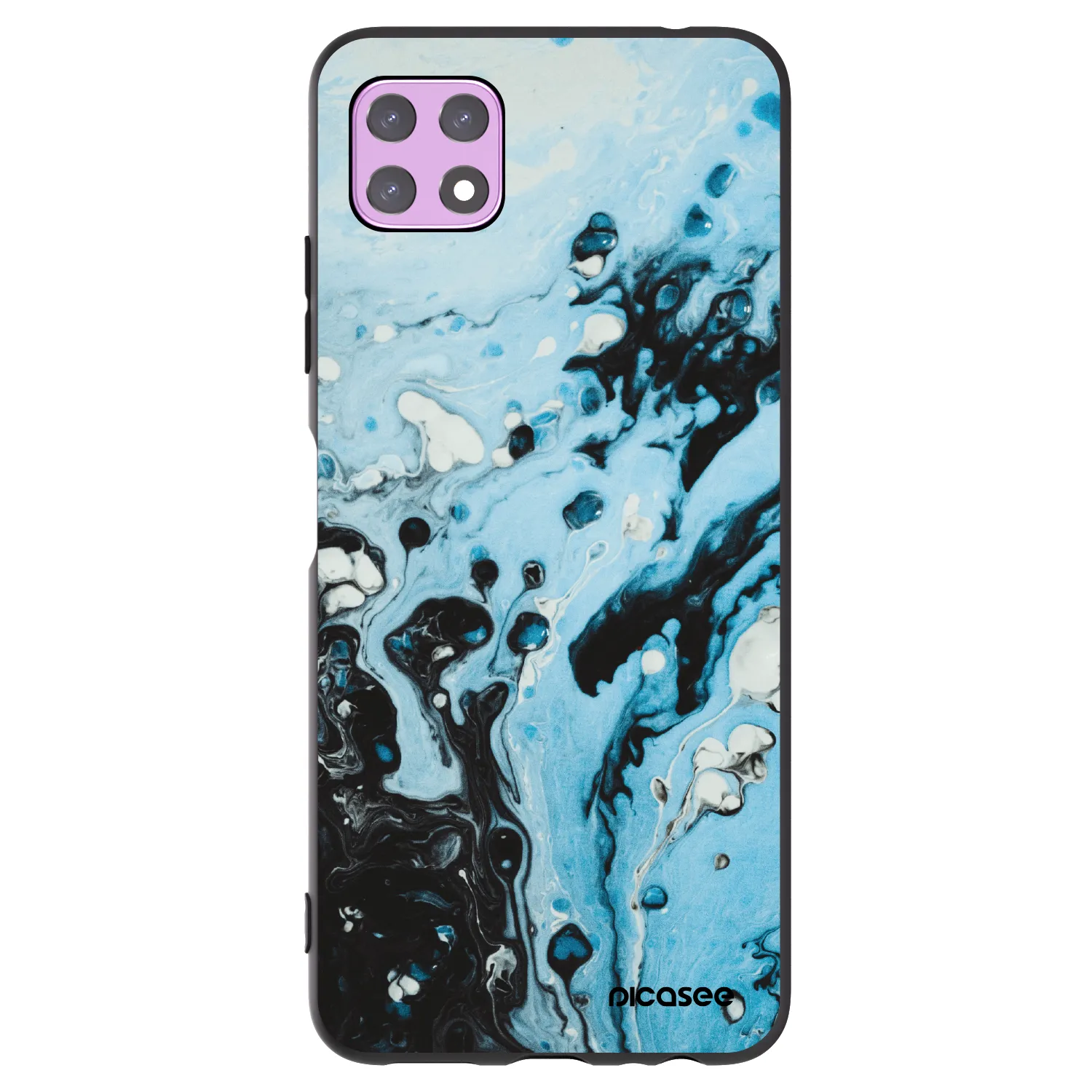 Picasee silikonový černý obal pro Samsung Galaxy A22 A226B 5G - Organic blue