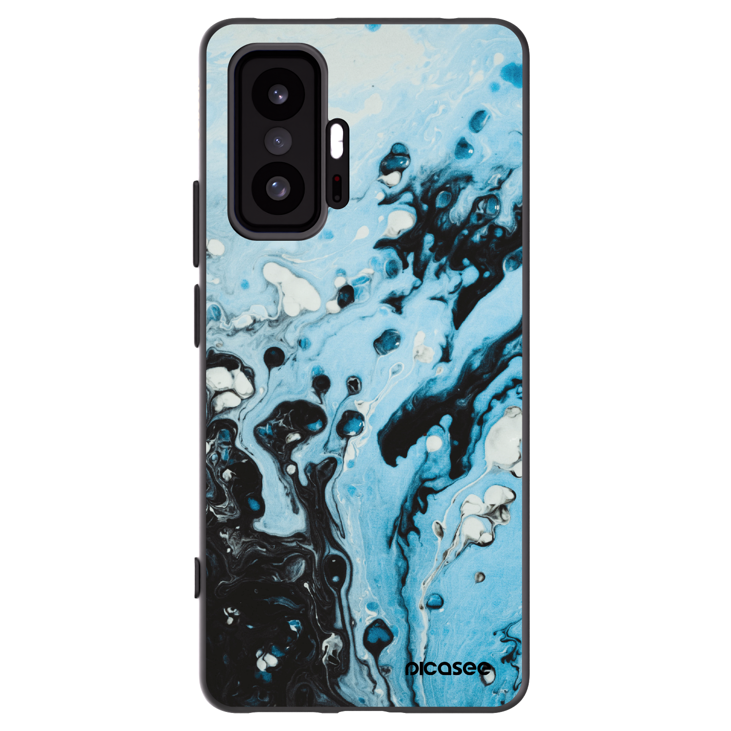 Picasee silikonový černý obal pro Xiaomi 11T Pro - Organic blue