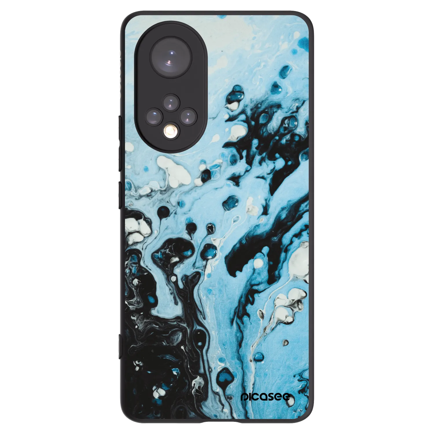Picasee silikonový černý obal pro Huawei Nova 9 - Organic blue