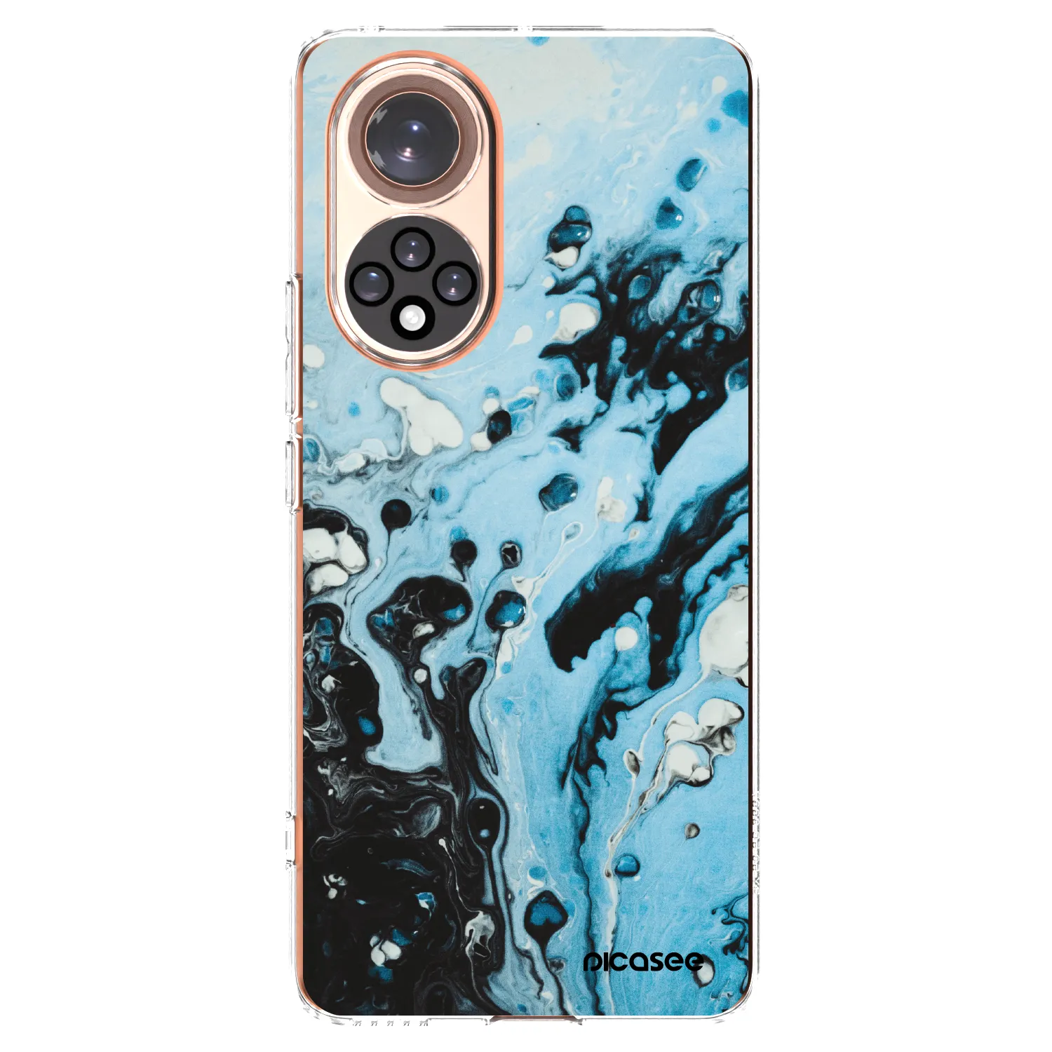Picasee silikonový průhledný obal pro Huawei Nova 9 - Organic blue
