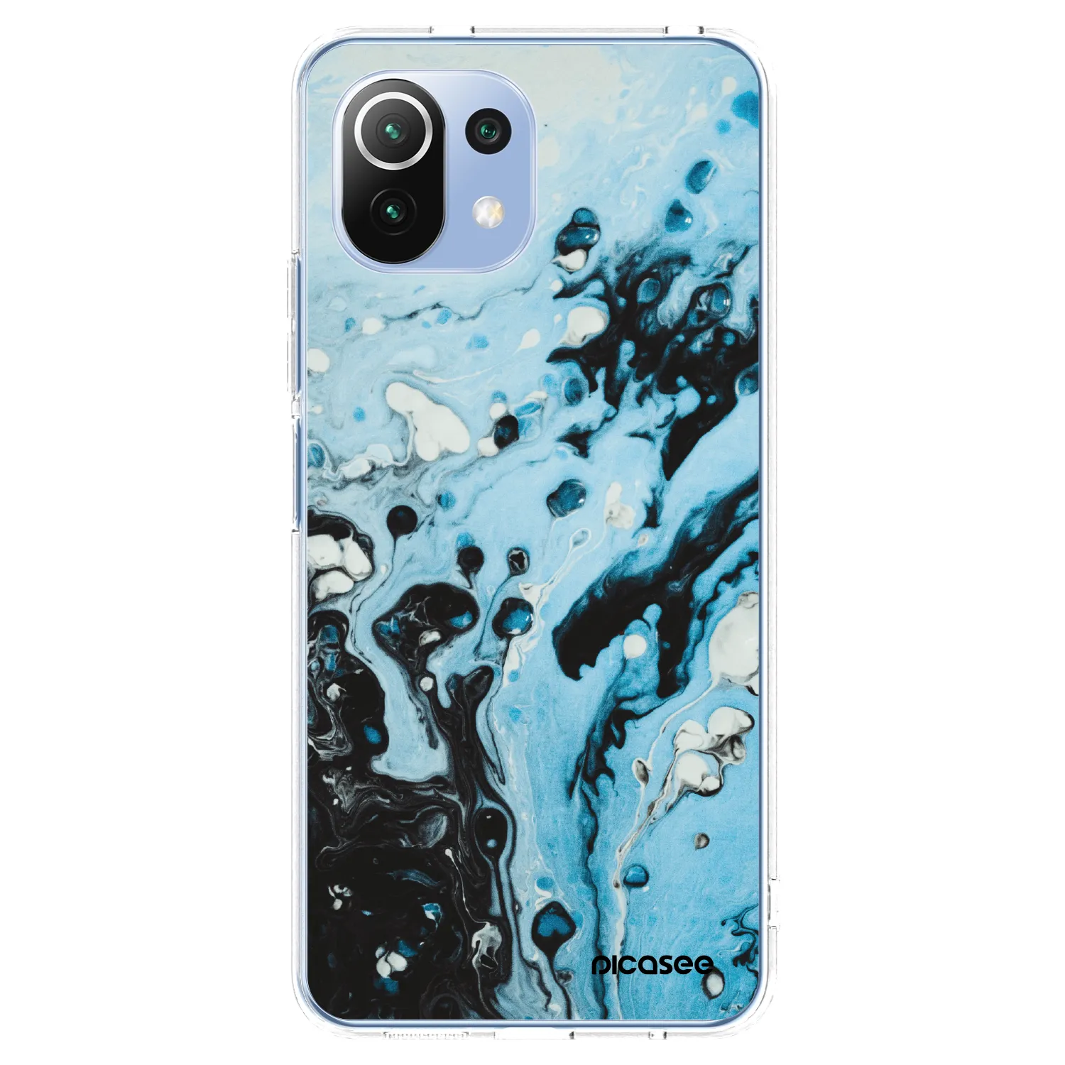 Picasee silikonový průhledný obal pro Xiaomi 11 Lite 5G NE - Organic blue