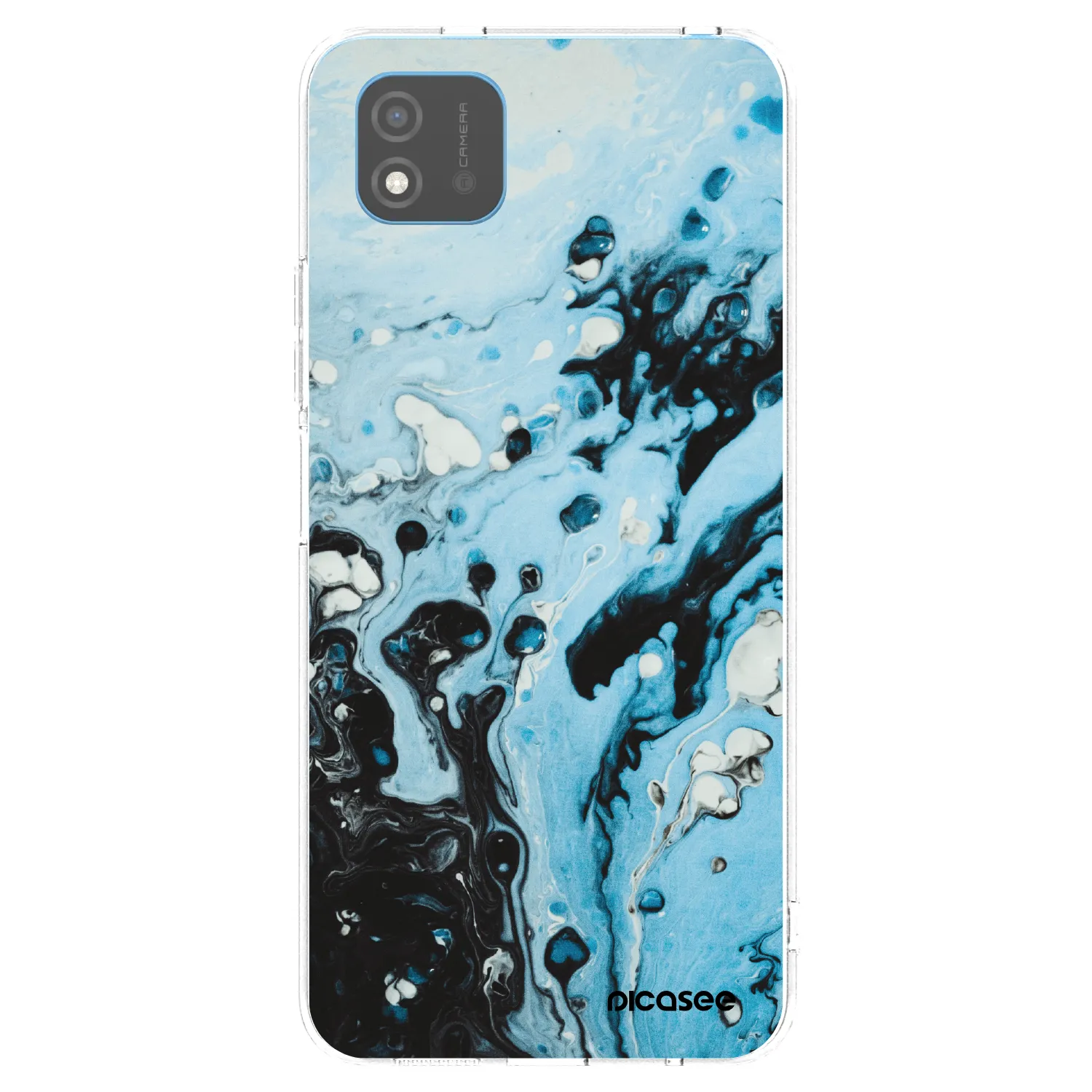Picasee silikonový průhledný obal pro Realme C11 (2021) - Organic blue