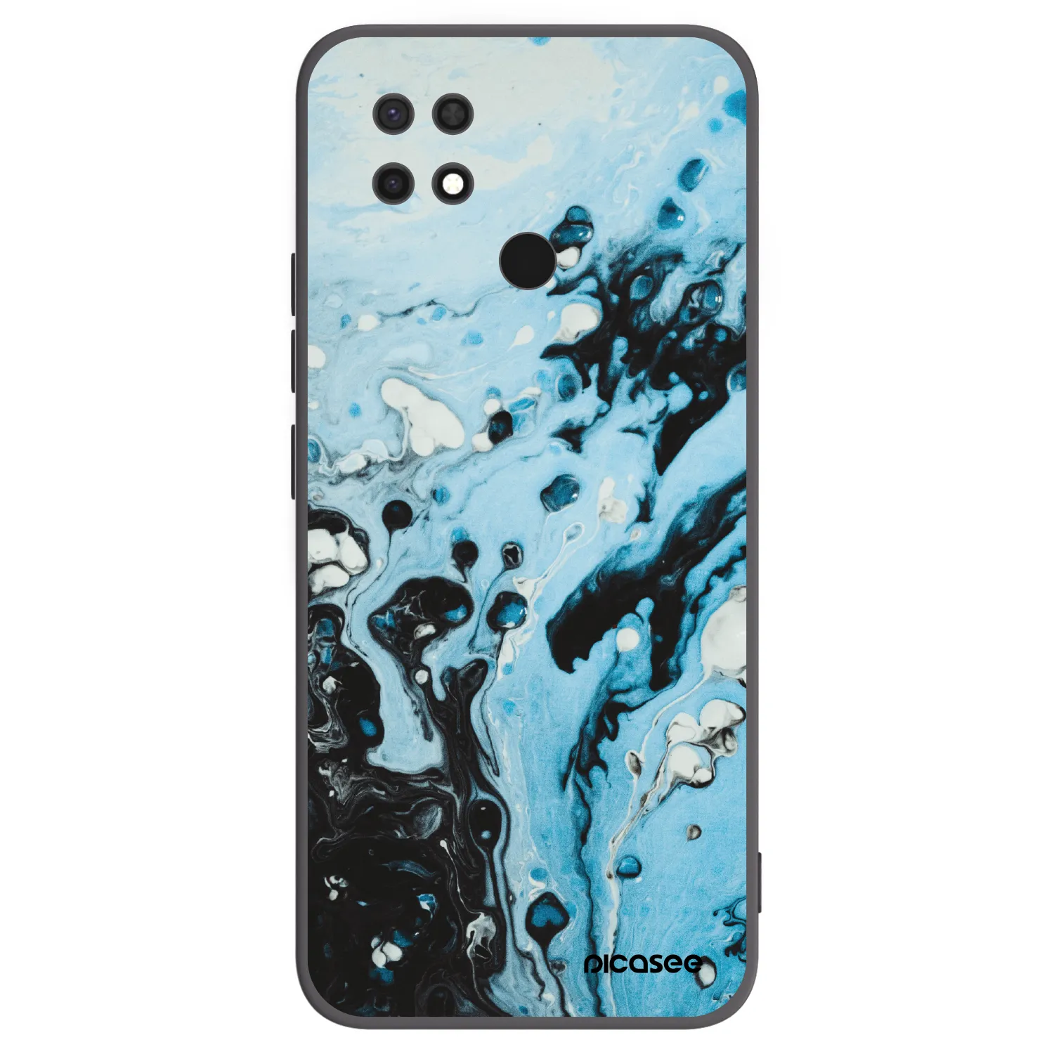 Picasee silikonový černý obal pro Xiaomi Redmi 10C - Organic blue