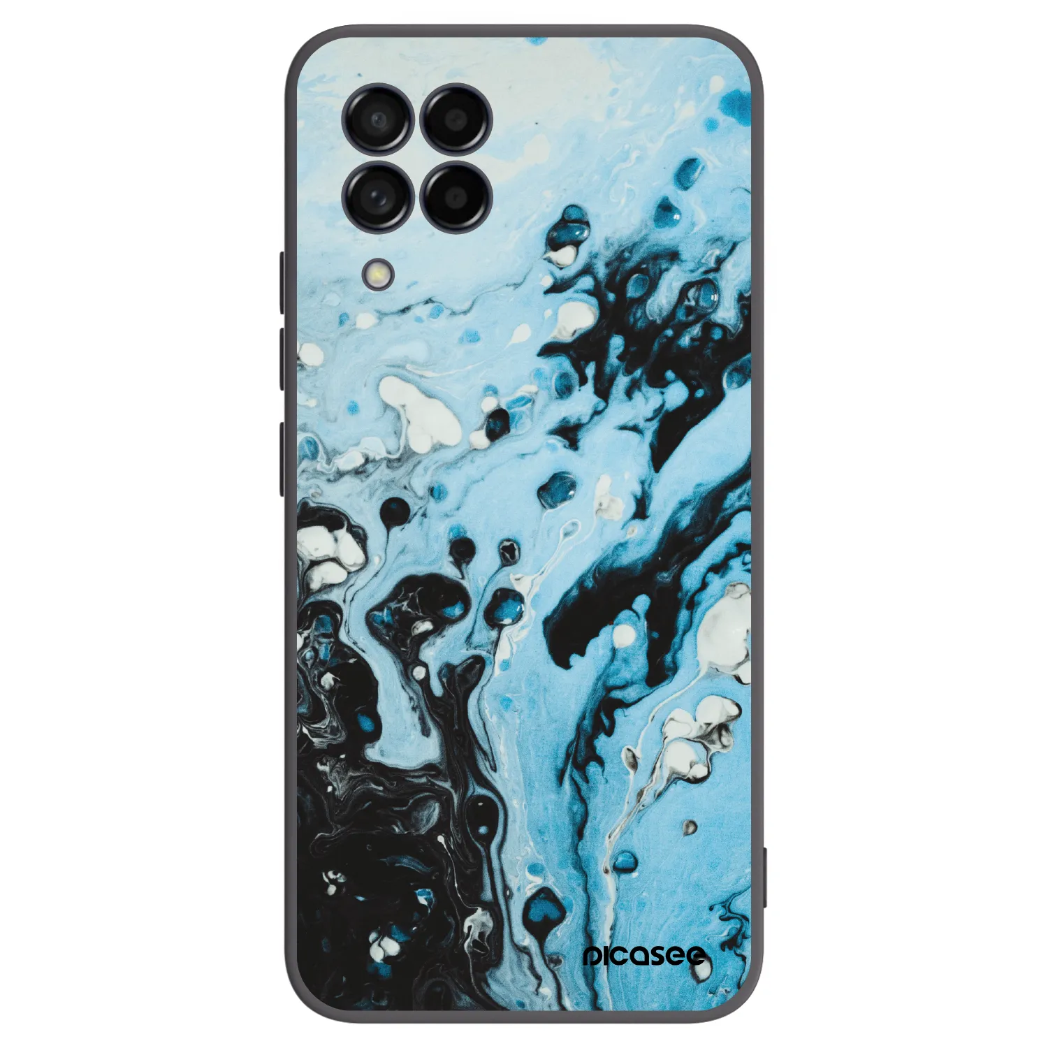 Picasee silikonový černý obal pro Samsung Galaxy M53 5G - Organic blue