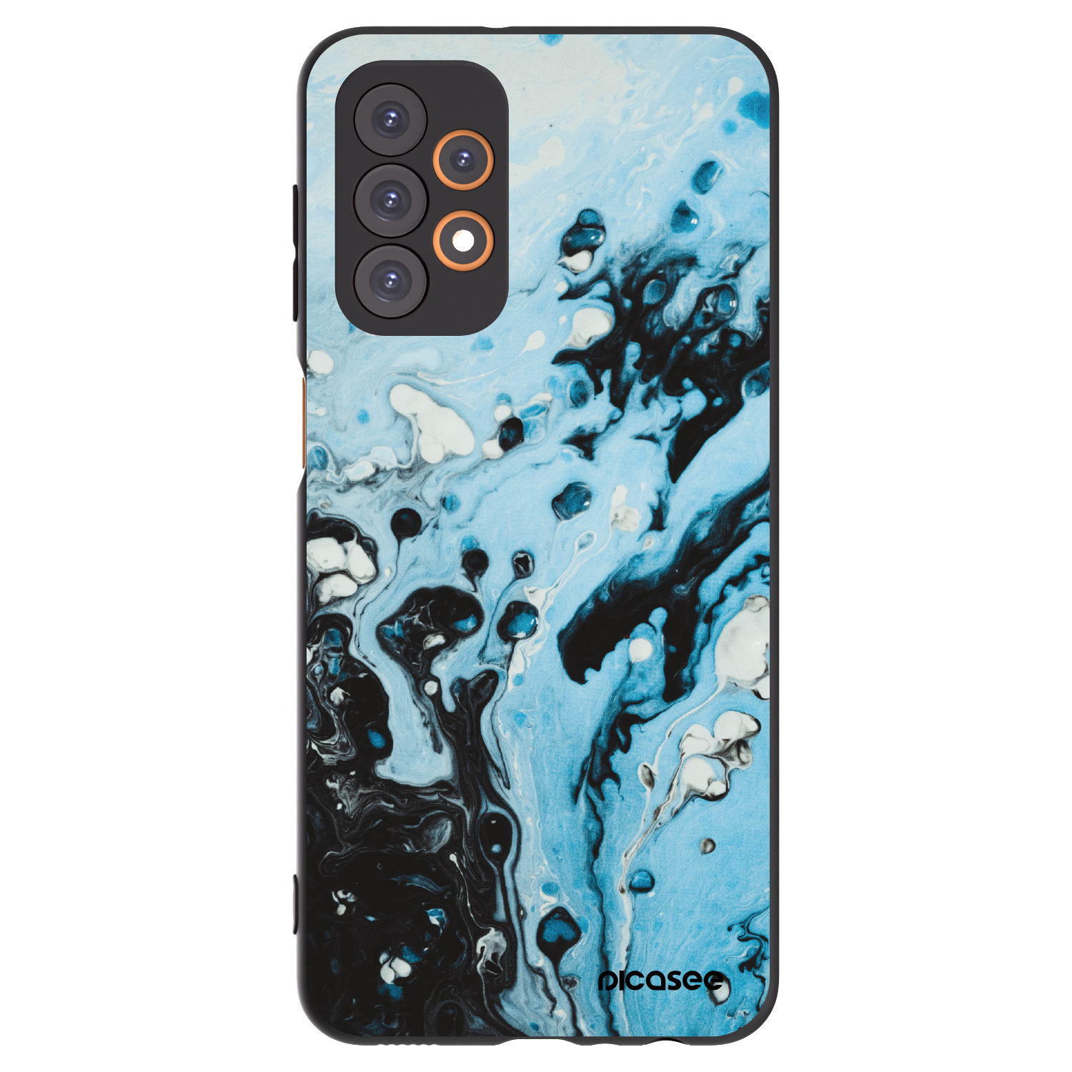Picasee silikonový černý obal pro Samsung Galaxy A23 A236B 5G - Organic blue