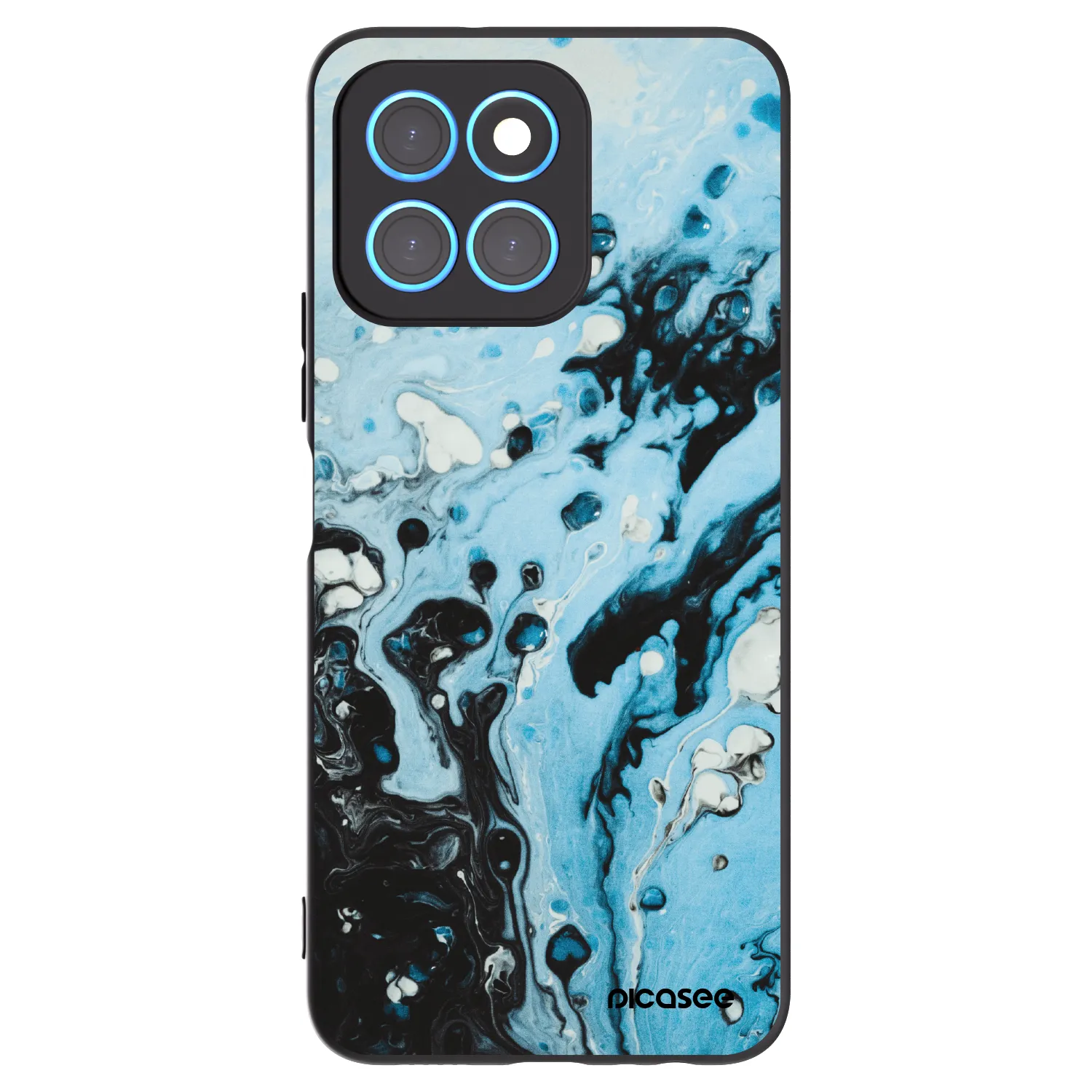 Picasee silikonový černý obal pro Honor X6 - Organic blue