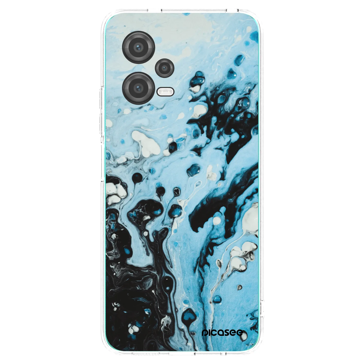Picasee silikonový průhledný obal pro Xiaomi Poco X5 - Organic blue