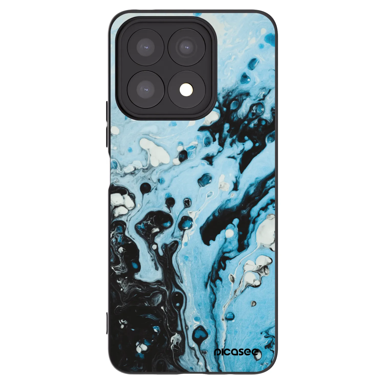 Picasee silikonový černý obal pro Honor X8a - Organic blue