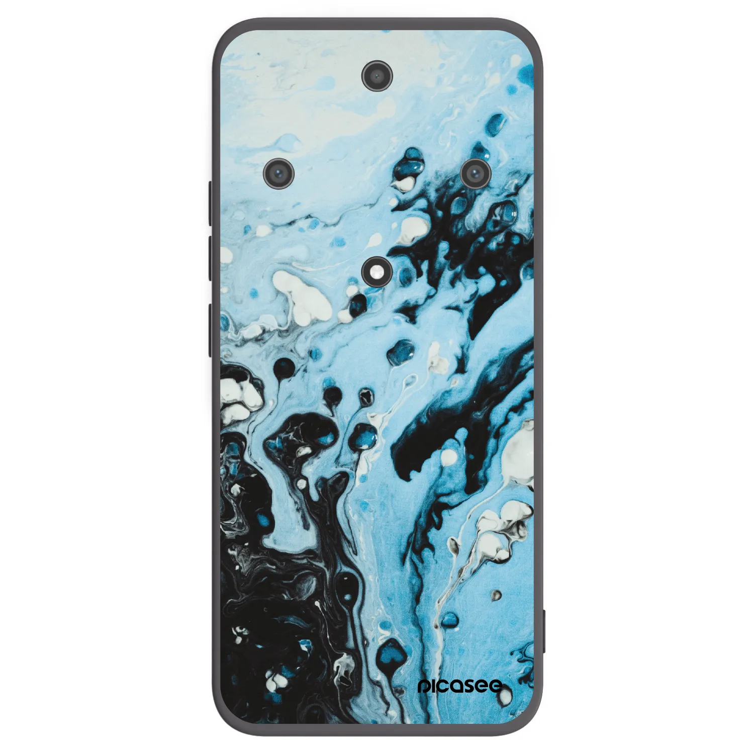Picasee silikonový černý obal pro Honor Magic5 Lite 5G - Organic blue