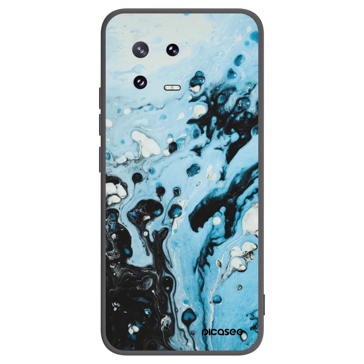Picasee silikonový černý obal pro Xiaomi 13 Pro - Organic blue