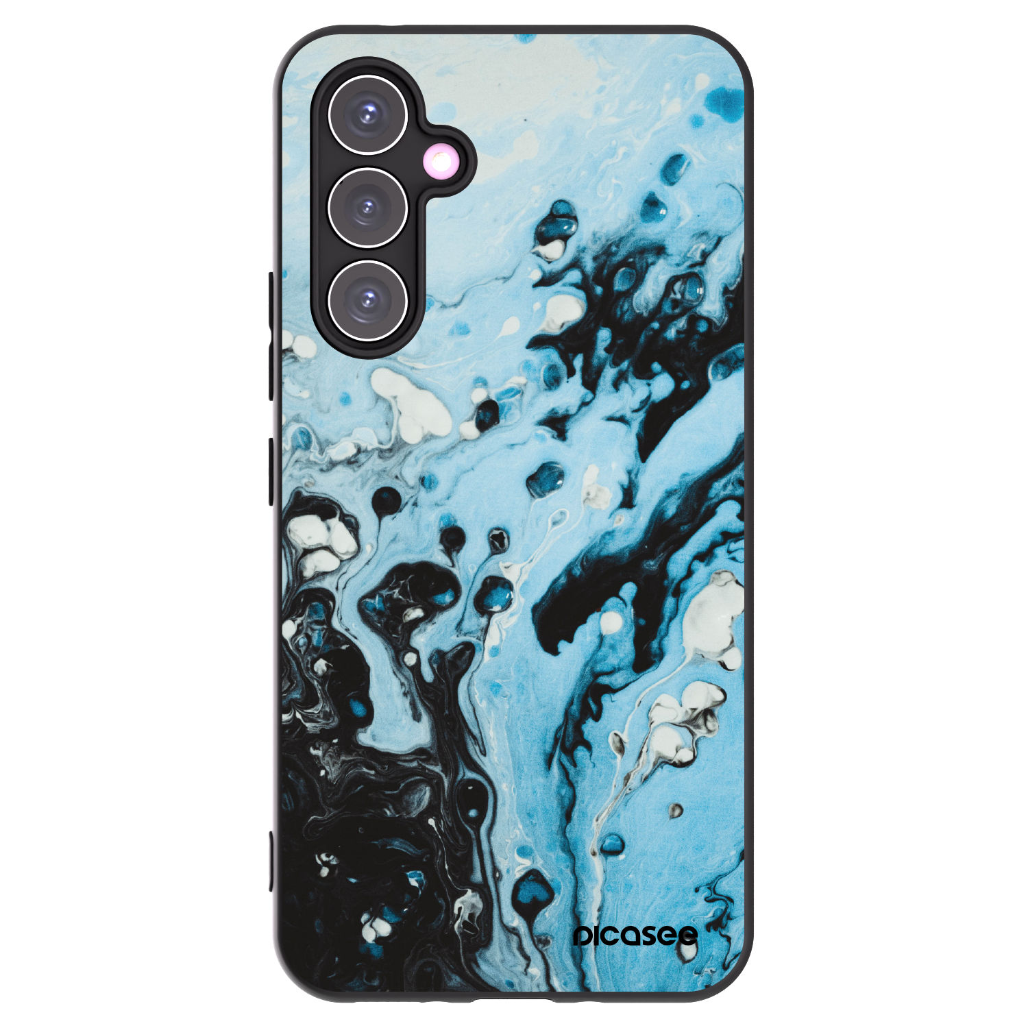 Picasee silikonový černý obal pro Samsung Galaxy A54 5G A546B - Organic blue