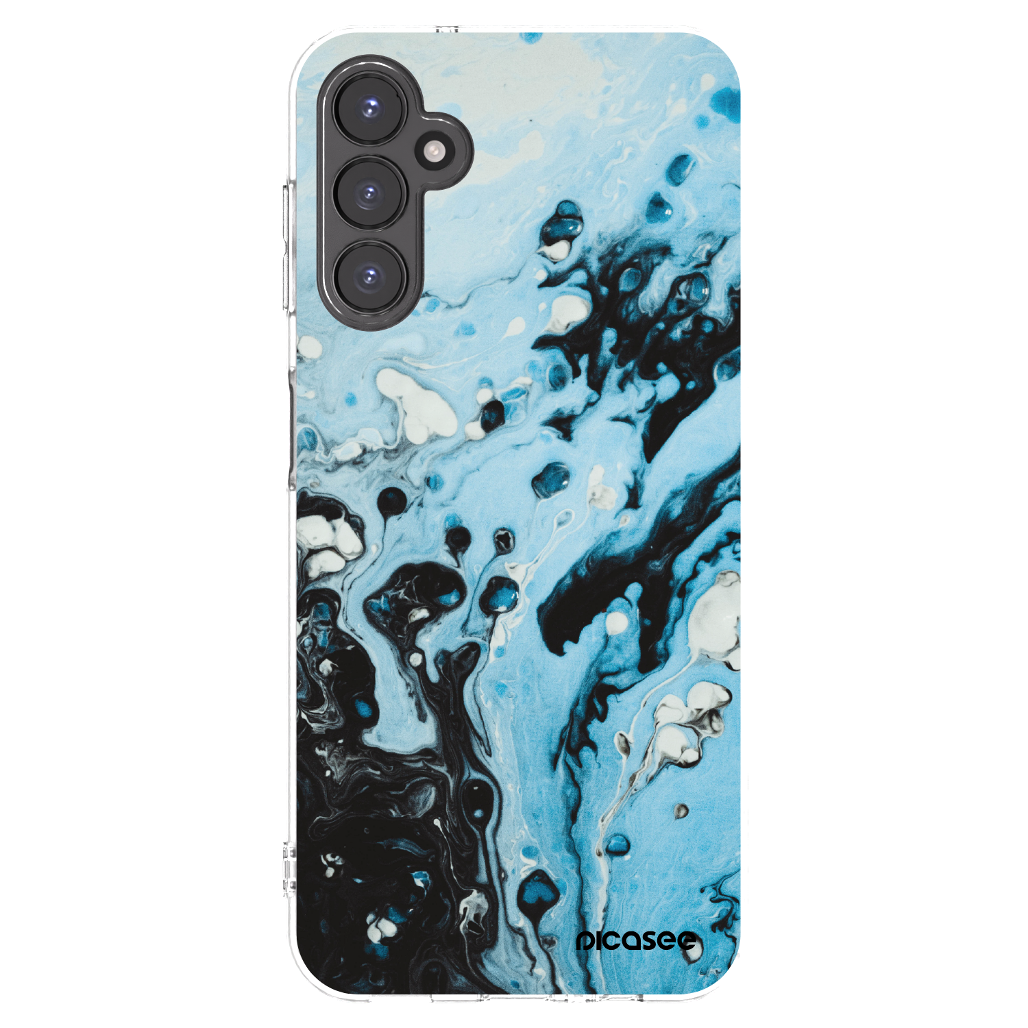 Picasee silikonový průhledný obal pro Samsung Galaxy A14 5G A146P - Organic blue