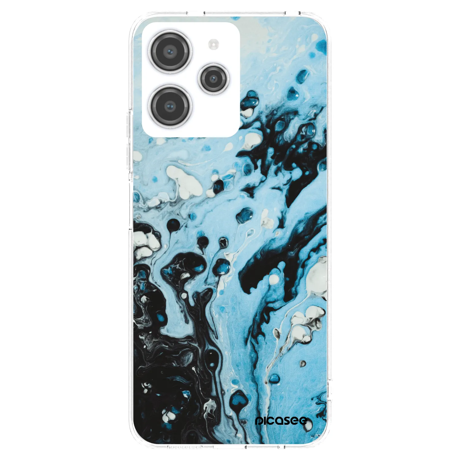 Picasee silikonový průhledný obal pro Xiaomi Redmi 12 4G - Organic blue