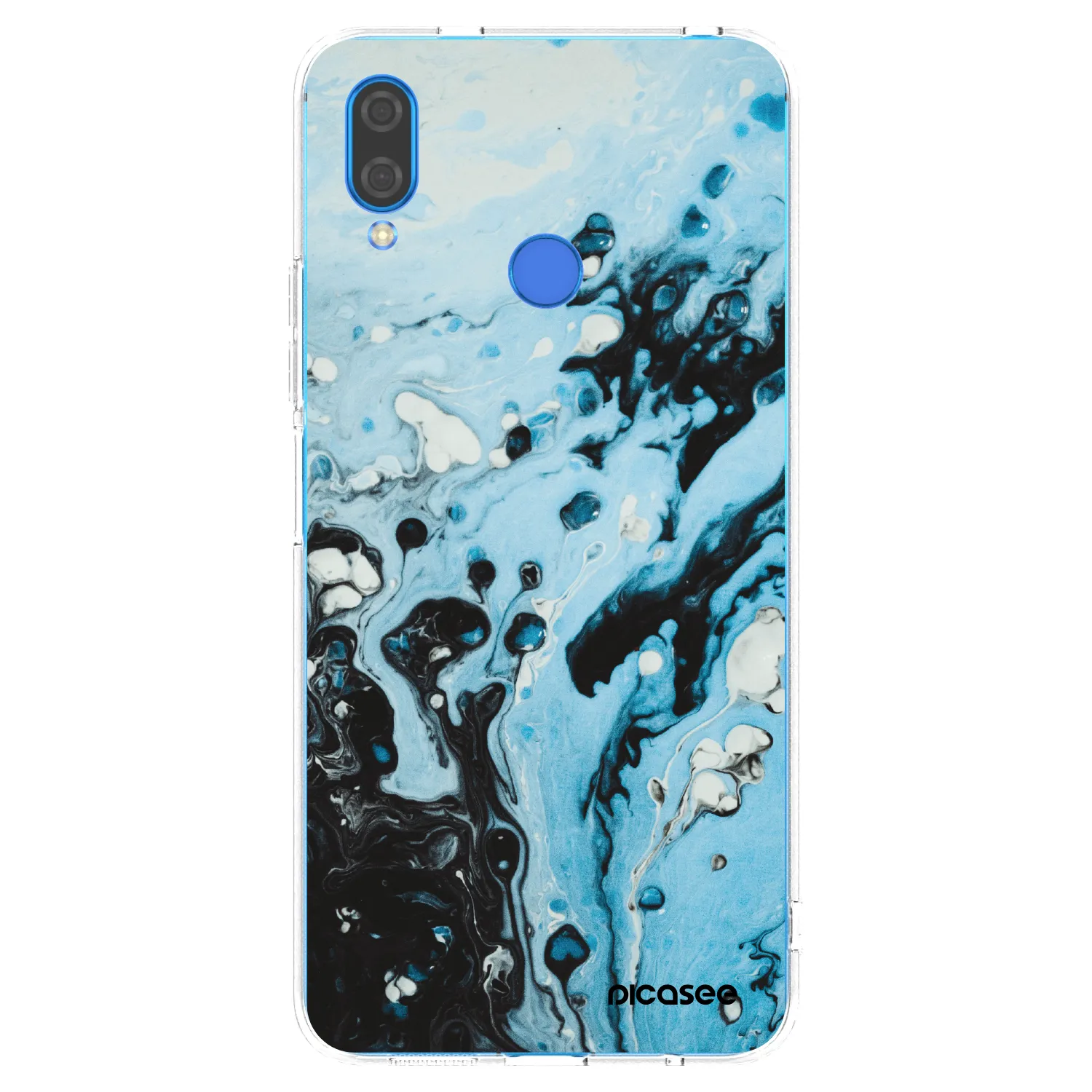Picasee silikonový průhledný obal pro Huawei Nova 3i - Organic blue