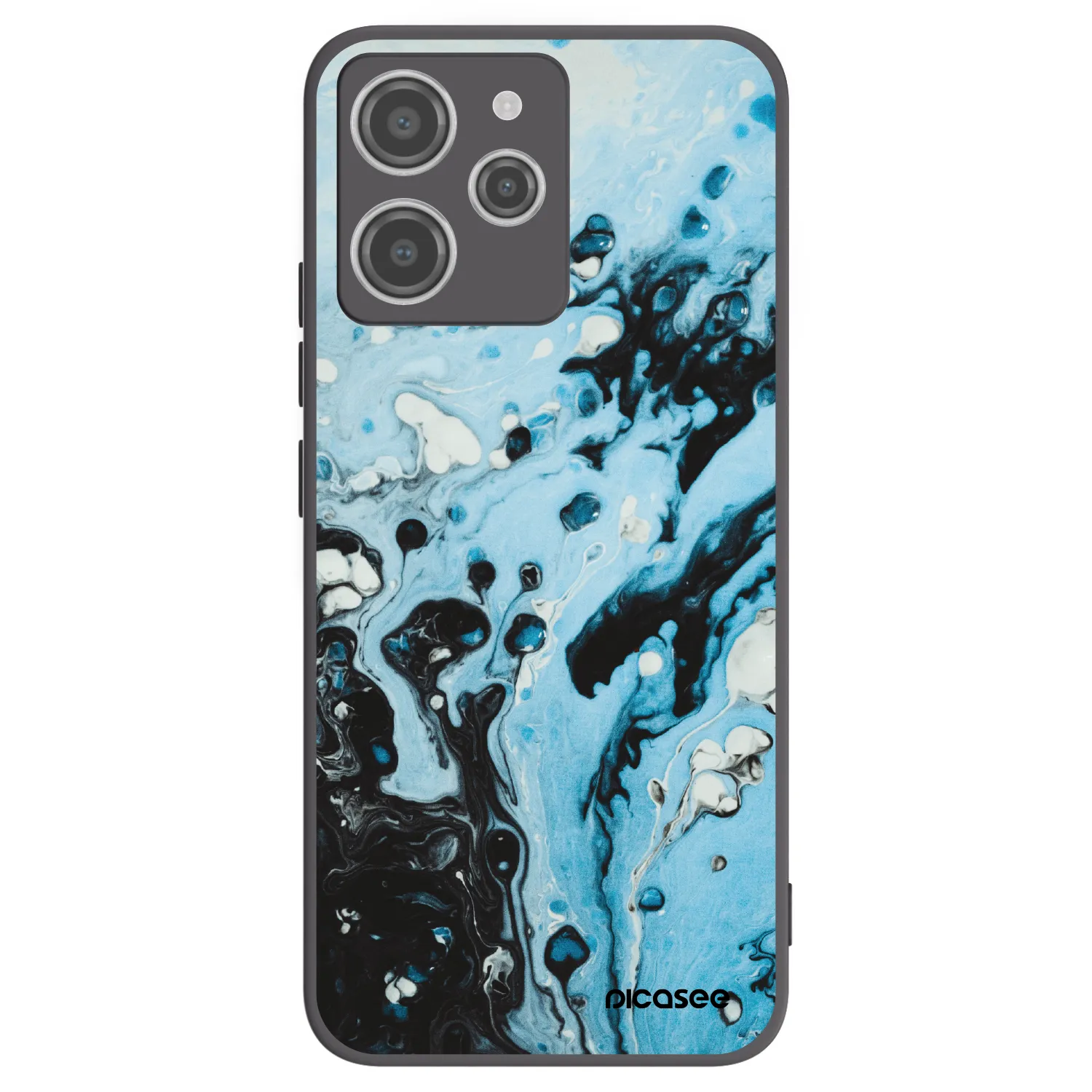 Picasee silikonový černý obal pro Xiaomi Redmi 12 4G - Organic blue