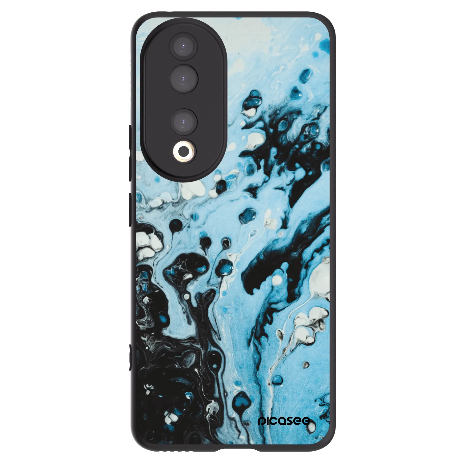 Picasee silikonový černý obal pro Honor 90 5G - Organic blue