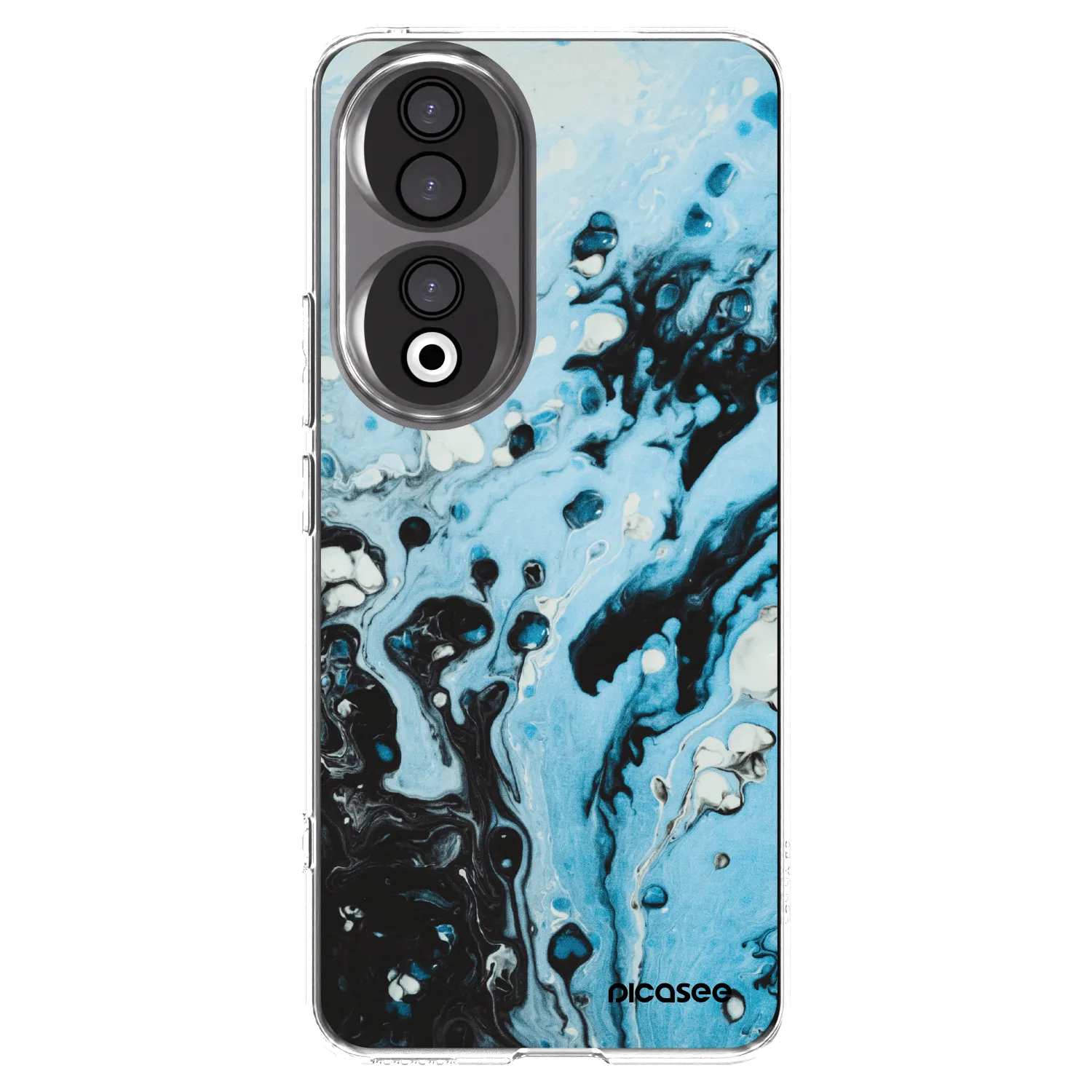 Picasee silikonový průhledný obal pro Honor 90 5G - Organic blue