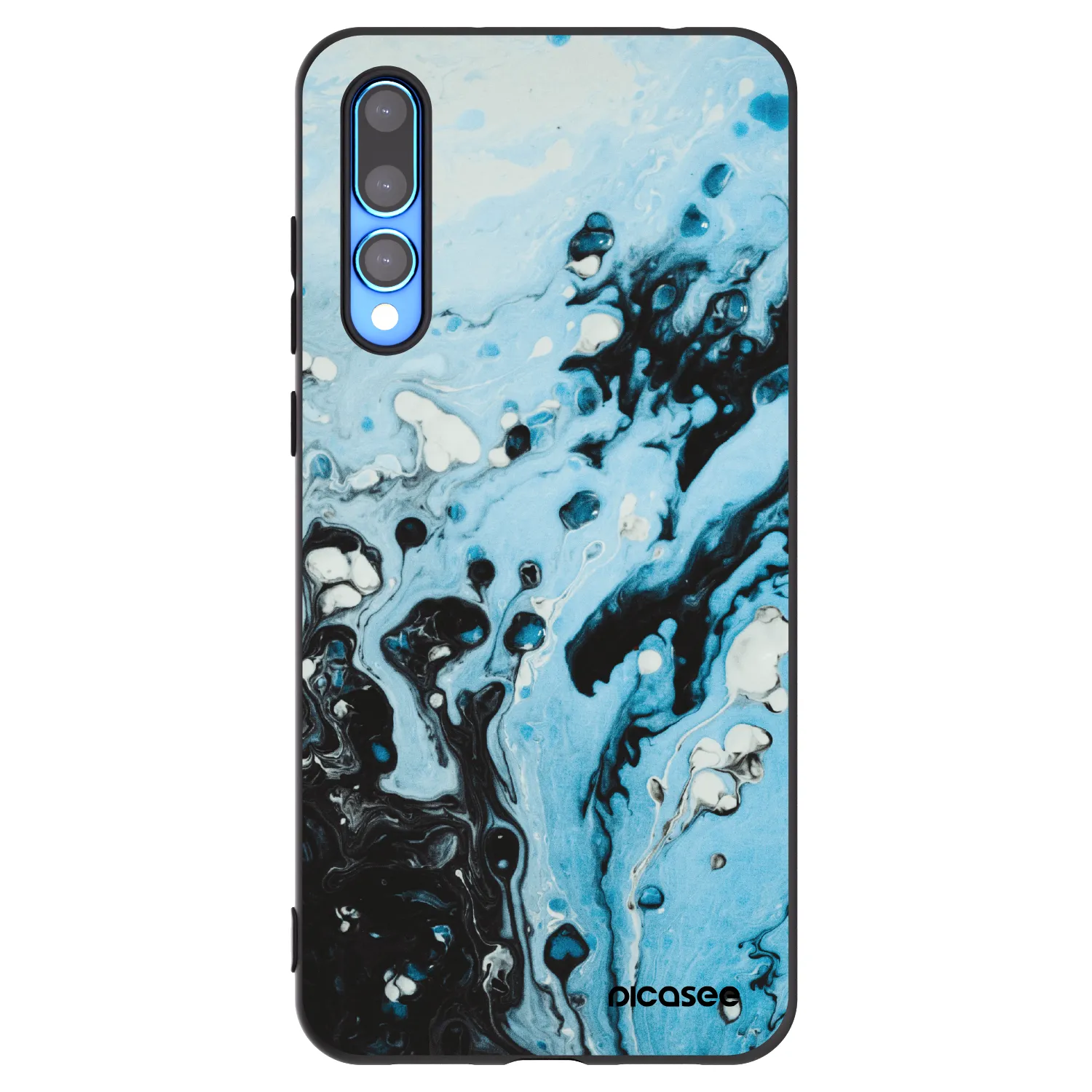 Picasee silikonový černý obal pro Huawei P20 Pro - Organic blue