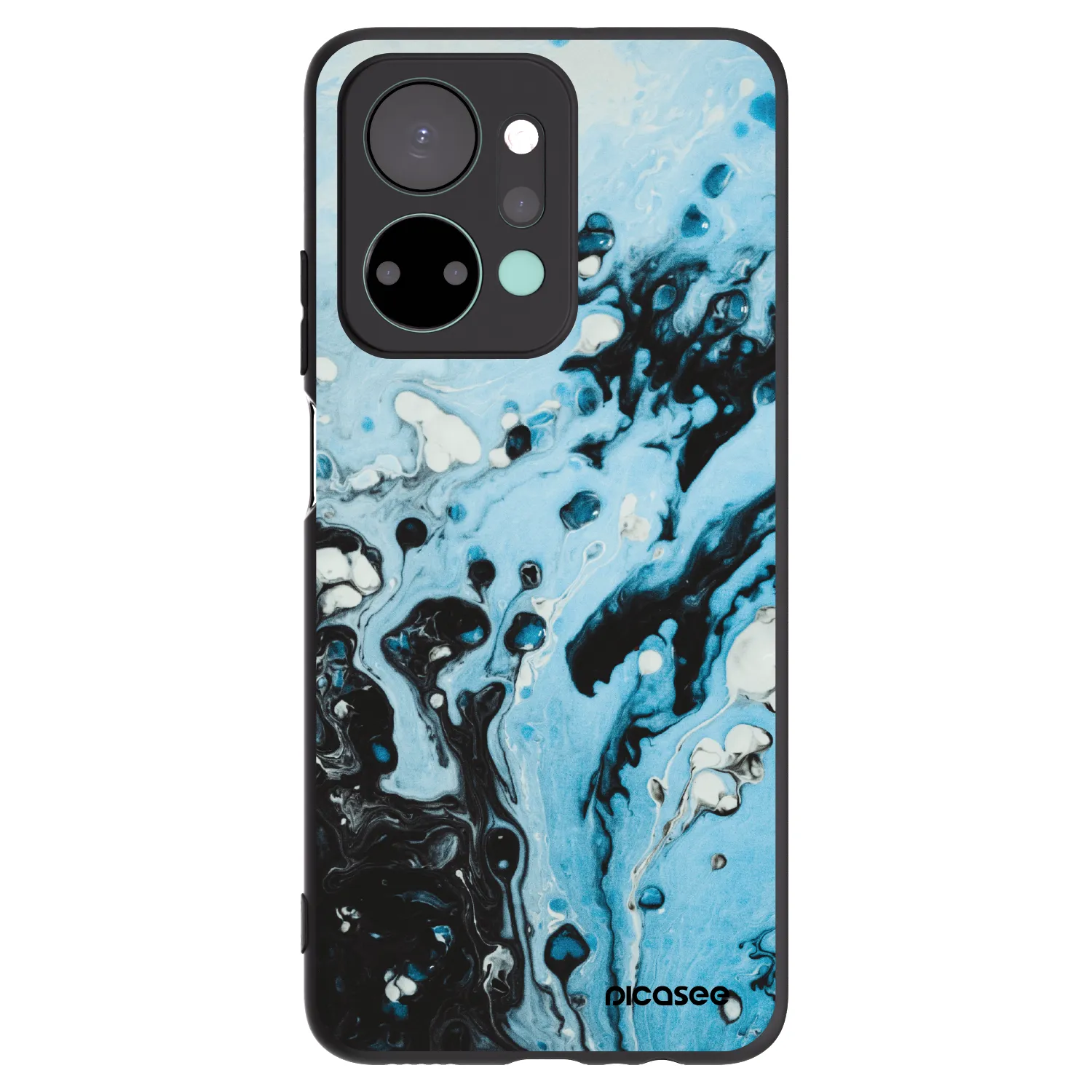 Picasee silikonový černý obal pro Honor X7a - Organic blue