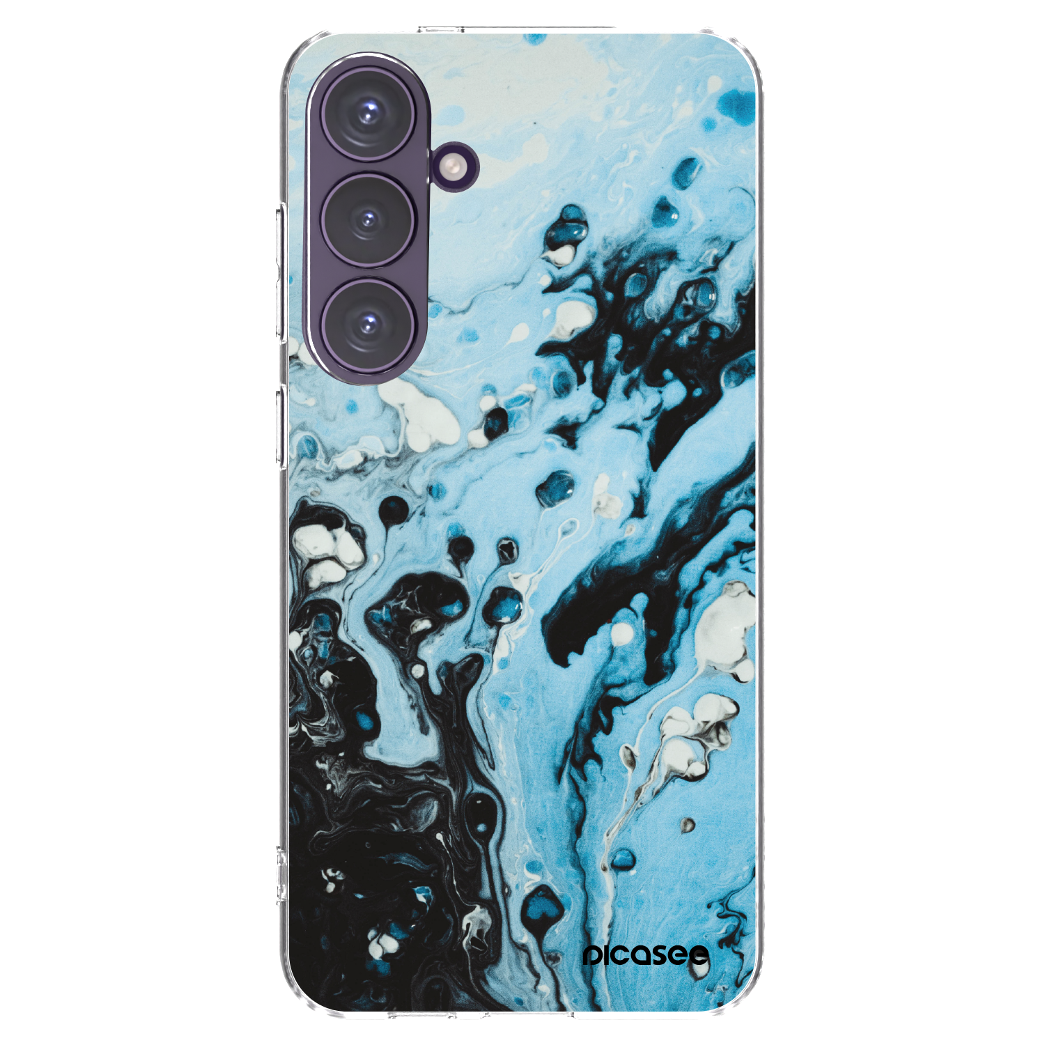 Picasee silikonový průhledný obal pro Samsung Galaxy S24+ S926B 5G - Organic blue