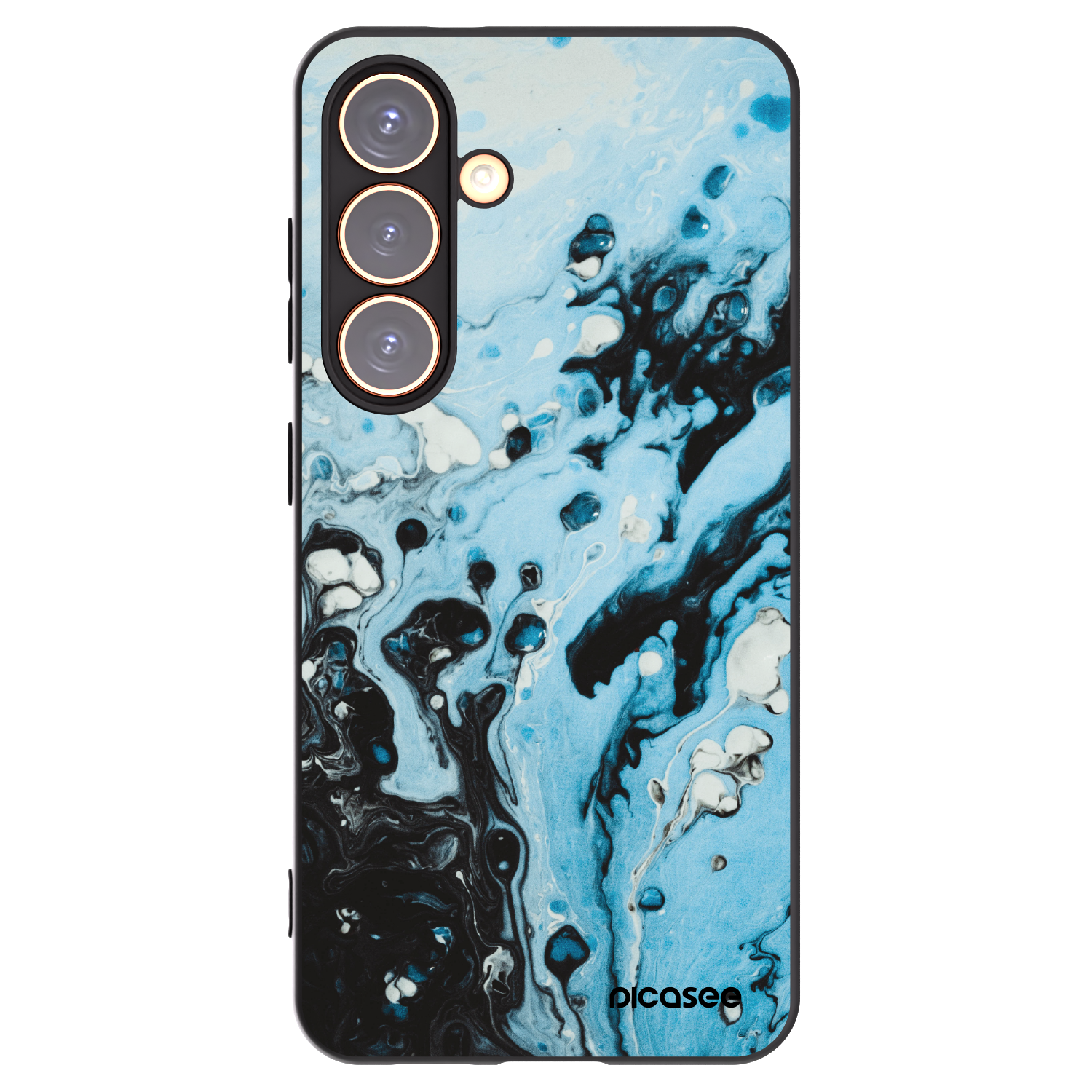Picasee silikonový černý obal pro Samsung Galaxy S24 S921B 5G - Organic blue