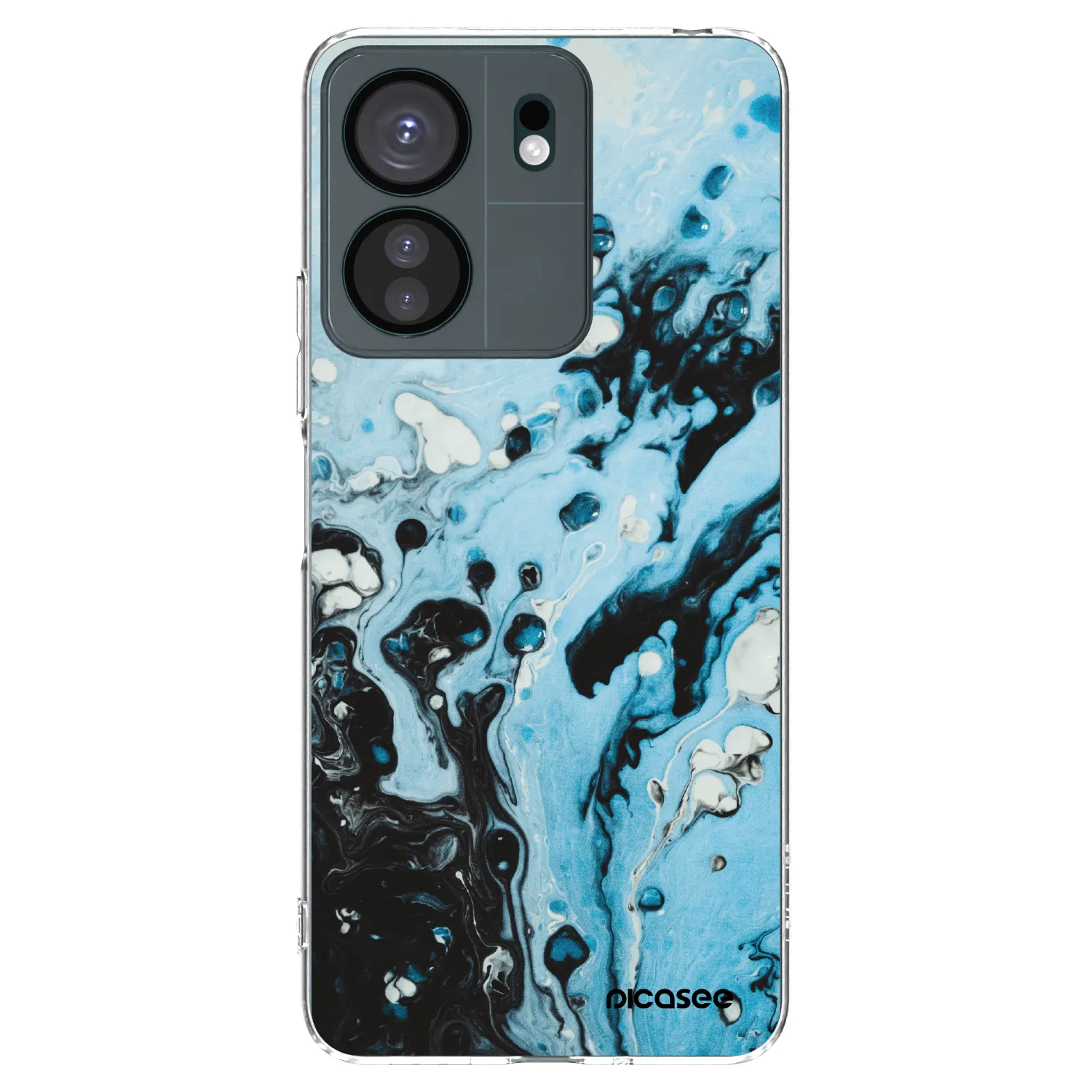 Picasee silikonový průhledný obal pro Xiaomi Redmi 13C 4G - Organic blue
