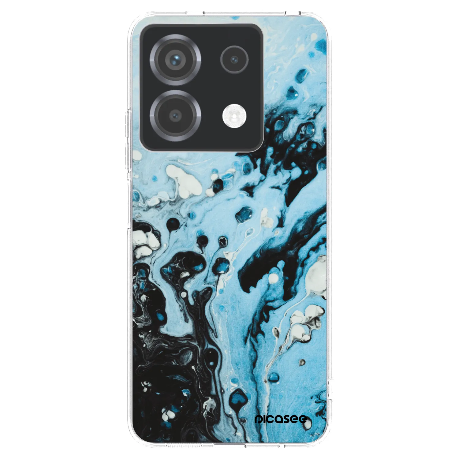 Picasee silikonový průhledný obal pro Xiaomi Poco X6 - Organic blue