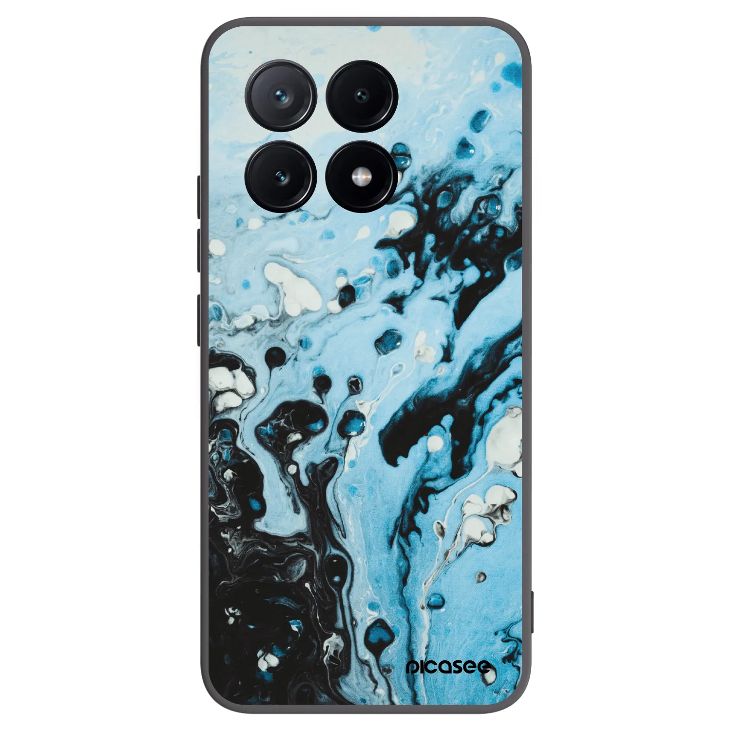 Picasee silikonový černý obal pro Xiaomi Poco X6 Pro - Organic blue