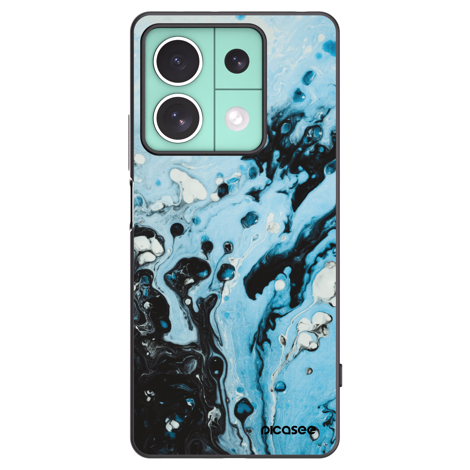 Picasee silikonový černý obal pro Xiaomi Redmi Note 13 5G - Organic blue