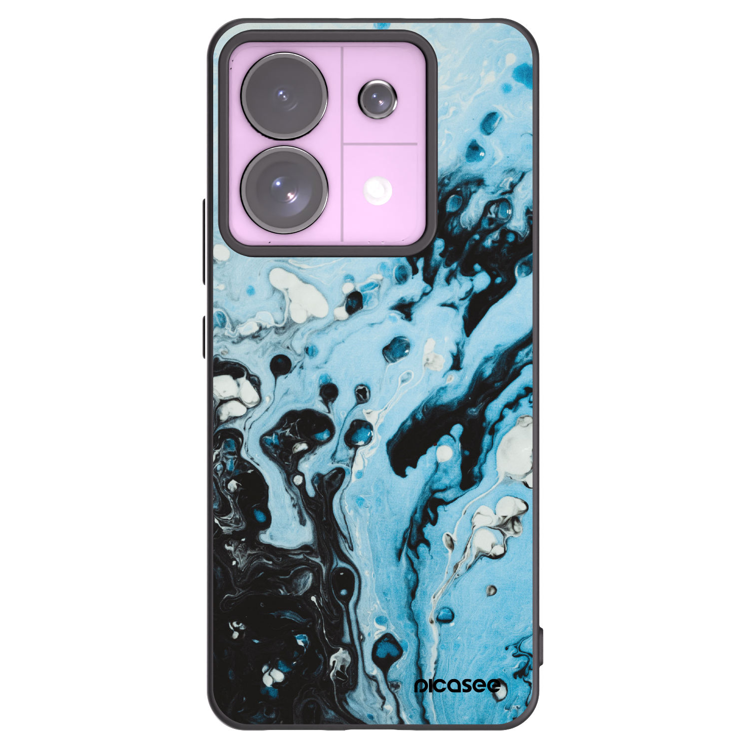 Picasee silikonový černý obal pro Xiaomi Redmi Note 13 Pro 5G - Organic blue