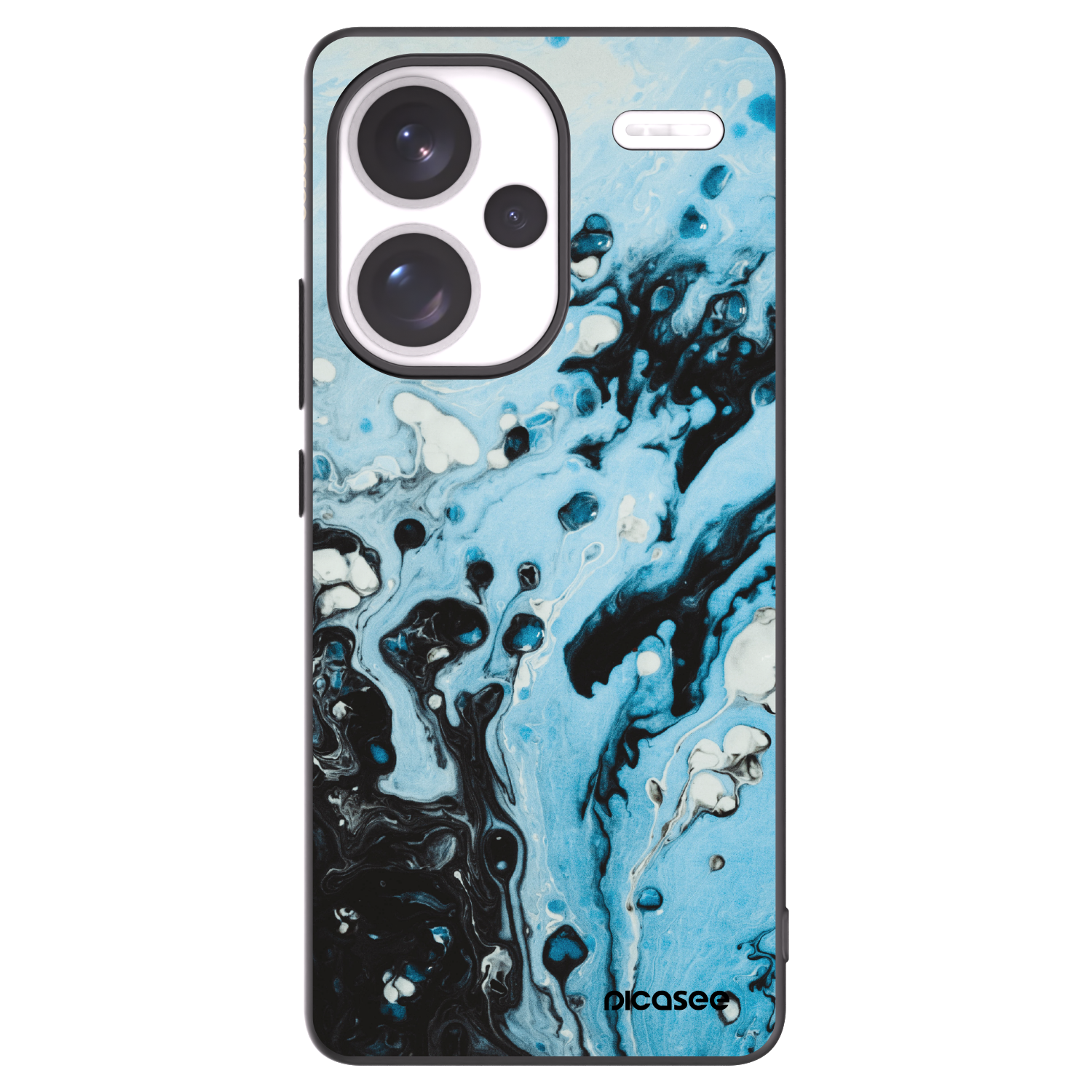 Picasee silikonový černý obal pro Xiaomi Redmi Note 13 Pro+ 5G - Organic blue