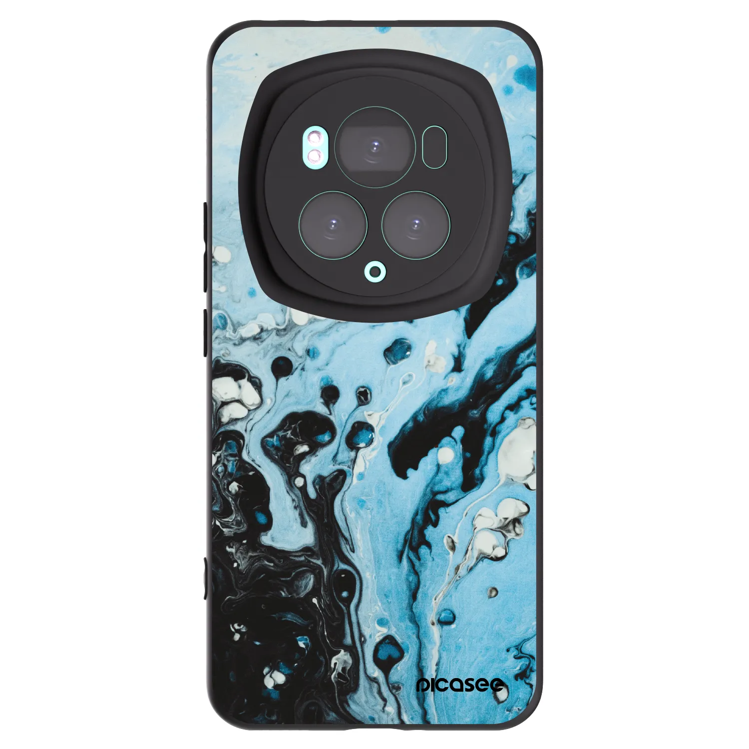 Picasee silikonový černý obal pro Honor Magic6 Pro - Organic blue