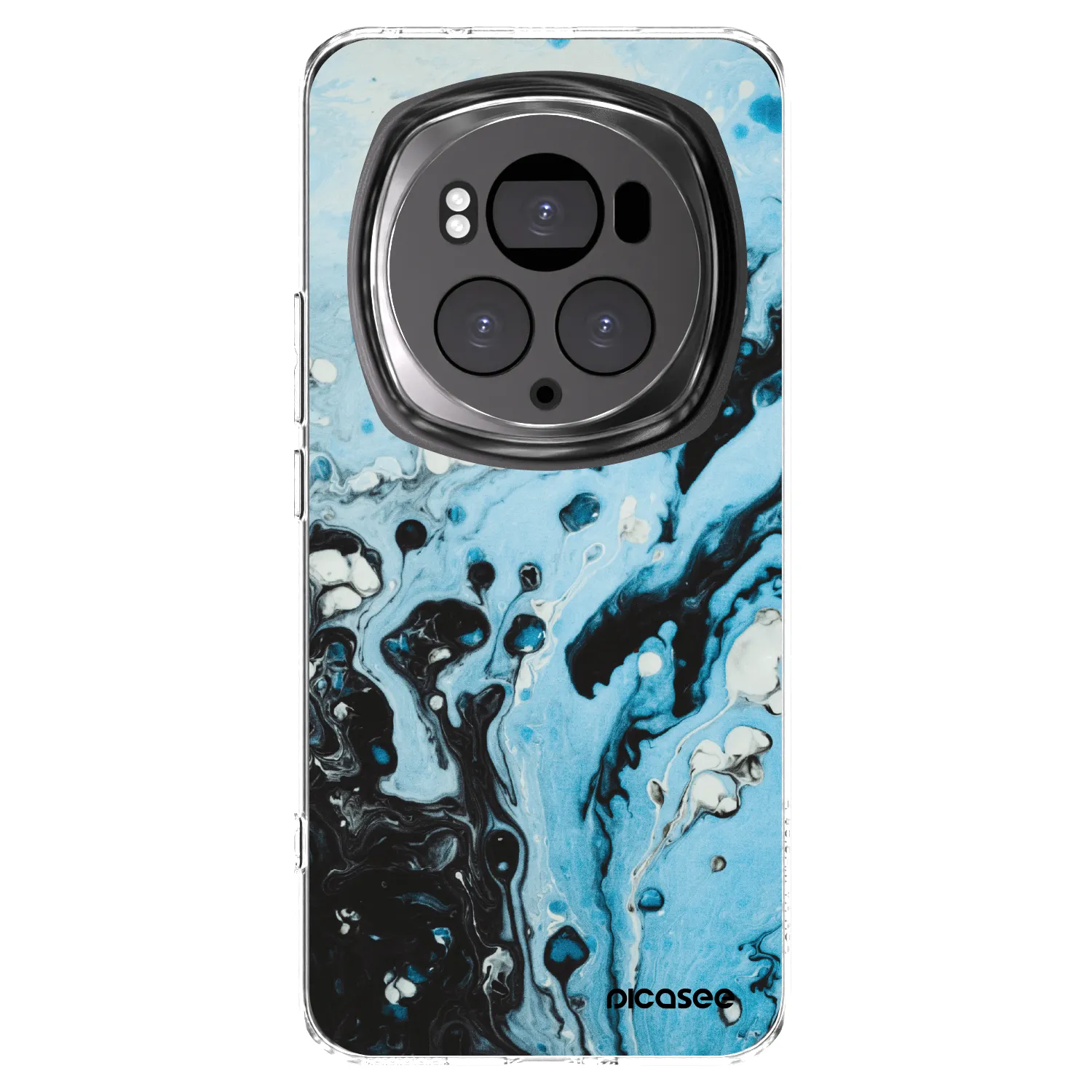 Picasee silikonový průhledný obal pro Honor Magic6 Pro - Organic blue